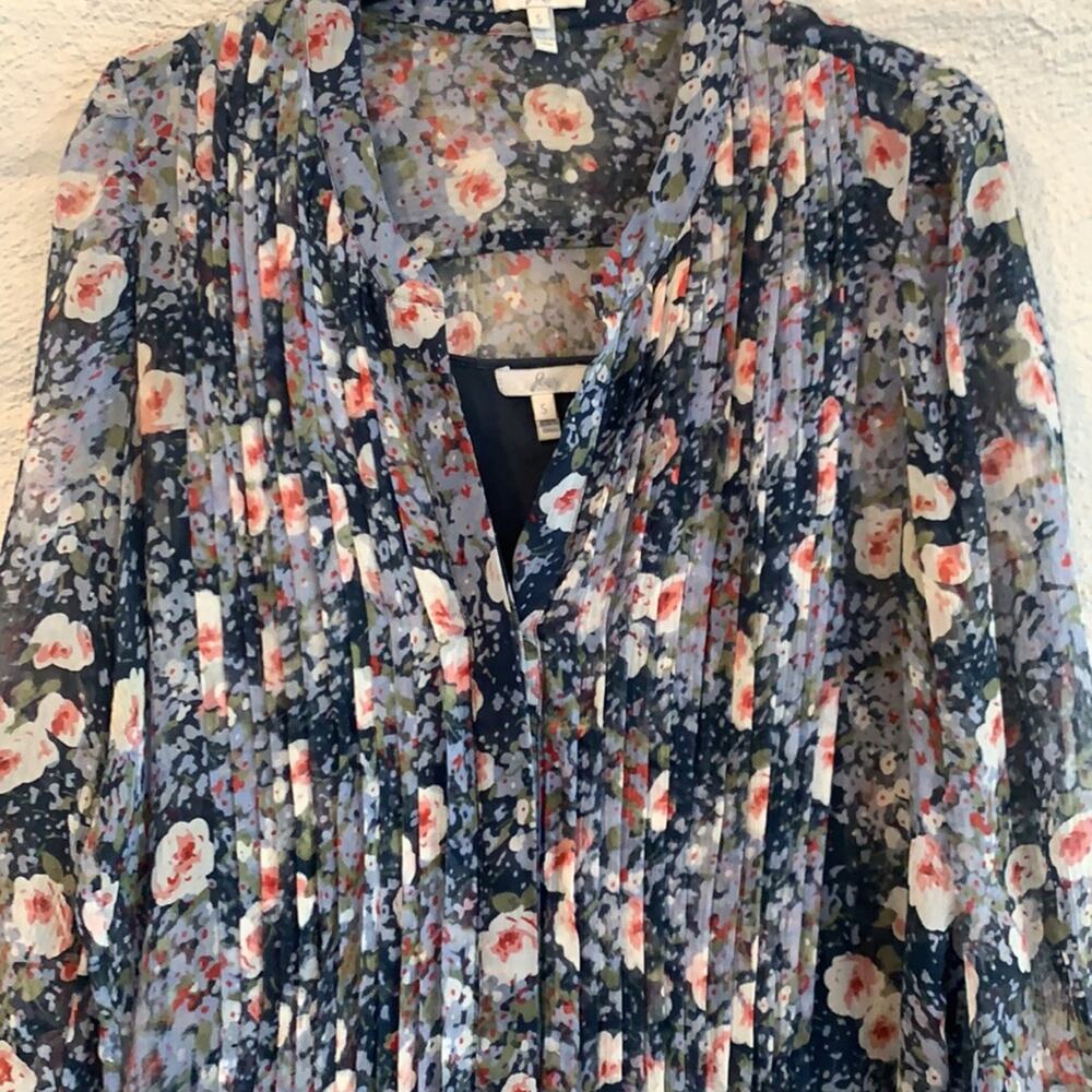 100% Silk Joie Floral Print Dress - Picture 8 of 11